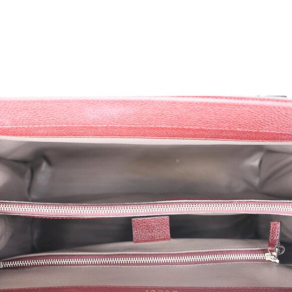 Gucci Zumi Medium Leather Top Handle Shoulder Bag Burgundy 564714 - Picture 10 of 12
